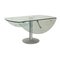 Silver & Glass Atlante Dining Table from Naos, Image 1