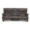 Gray Leather Three-Seater Cumuly Sofa with Electronic Relaxation Function from Himolla 1