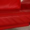 Red Leather 2-Seat DS 450 Sofa by Thomas Althaus for de Sede 4