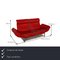 Red Leather 2-Seat DS 450 Sofa by Thomas Althaus for de Sede 2