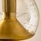 Hand Blown Gold Glass Pendant Light from Doria, Germany, 1970s 9