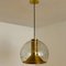 Hand Blown Gold Glass Pendant Light from Doria, Germany, 1970s 8