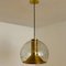 Hand Blown Gold Glass Pendant Light from Doria, Germany, 1970s, Image 8