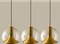 Hand Blown Gold Glass Pendant Light from Doria, Germany, 1970s, Image 14