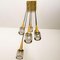 Brass & Glass Cascade Ceiling Fixture from Staff, 1969 4