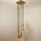 Brass & Glass Cascade Ceiling Fixture from Staff, 1969 9