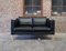 Skandinavisches Sofa aus schwarzem Leder von Borge Mogensen 4