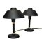 Swedish Black Metal Table Lamps, 1950s, Set of 2 5