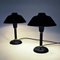 Lampade da tavolo in metallo nero, Svezia, anni '50, set di 2, Immagine 7