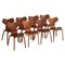 Chaises de Salle à Manger Grand Prix Vintage par Arne Jacobsen pour Fritz Hansen, Set de 8 1