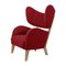 Red Natural Oak Raf Simons Vidar 3 My Own Chair Lounge Chairs from by Lassen, Set of 2 2