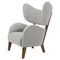 Light Grey Raf Simons Vidar 3 Smoked Oak My Own Chair Lounge Chair by Lassen, Image 1