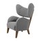 Grey Smoked Oak Raf Simons Vidar 3 My Own Chair Lounge Chair from by Lassen 2