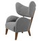 Grey Smoked Oak Raf Simons Vidar 3 My Own Chair Lounge Chair from by Lassen 1