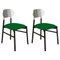 Upholstered Beech Bokken Chairs from Colé Italia, Set of 2 1