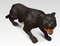 Antiker geschnitzter schwarzer Panther 16