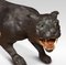 Antiker geschnitzter schwarzer Panther 15