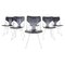 Vintage Dining Chairs in Chrome and Leather by Gastone Rinaldi, 1970s, Set of 6, Image 1