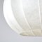 Lampada a sospensione con paralume in pelle beige, Immagine 6