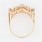 Openwork Tank Ring in 18K Yellow Gold with Diamonds, 1950s 11