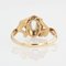 Antique French Ring in 18K Yellow Gold with Rose-Cut Diamonds 10