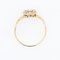 Antique French Ring in 18K Yellow Gold with Rose-Cut Diamonds 12