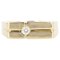 French Modern Man Ring in 18K Yellow Gold with Diamond 1