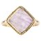 French Ring in 18K Yellow Gold with Amethyst, 1900s 1