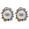 Diamond and Australian Pearl Earrings, Set of 2 1