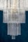 Italienischer Monumentaler Murano Glas Tronchi Kronleuchter 7