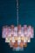 Lámpara de araña Tronchi Mid-Century de cristal de Murano multicolor, Imagen 12