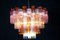 Lámpara de araña Tronchi Mid-Century de cristal de Murano multicolor, Imagen 2