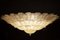 Majestic Gold Leaves Murano Glass Ceiling Light or Flush Mount, Image 6