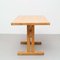 Large Vintage Table & Benches by Charlotte Perriand for Les Arcs, Set of 3, Image 11