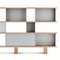 Wood and Aluminium Nuage Shelving Unit by Charlotte Perriand for Cassina 5