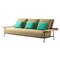 Steel, Teak and Fabric Fenc-E-Nature Outdoor Sofa by Philippe Starck for Cassina, Image 1