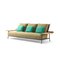 Steel, Teak and Fabric Fenc-E-Nature Outdoor Sofa by Philippe Starck for Cassina, Image 2