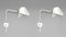 Modern White Round Anthony Wall Lamp Fixation Box Set by Serge Mouille, Set of 2 2