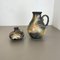 Abstract Fat Lava Pottery Vases from Ruscha, Germany, 1960s, Set of 2 2