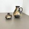 Abstract Fat Lava Pottery Vases from Ruscha, Germany, 1960s, Set of 2 3