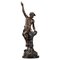 The Fisherman with a Harpoon Bronze Skulptur von Ernest-Justin Ferrand 1