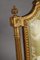 Louis XVI Wohnzimmergarnitur aus vergoldetem Holz & grüner Seide, 5er Set 8