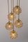 Large Cascading Chandelier in Bubble Glass from Limburg, Germany, 1970s 8