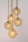 Large Cascading Chandelier in Bubble Glass from Limburg, Germany, 1970s 6