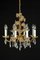 Large Gilt Brass Flower-Shaped Chandelier from Palwa, Germany, 1970s, Image 16