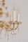 Large Gilt Brass Flower-Shaped Chandelier from Palwa, Germany, 1970s, Image 10