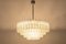 Large Ice Glass Tube Chandelier from Doria, Germany, 1960s 4