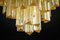 Lámpara de araña grande de cristal de Murano de Venini para Kalmar, Austria, años 60, Imagen 14