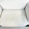 Mid-Century Italian White Fabric Wood Cornaro Lounge Chair by Scarpa Gavina, 1970s 5