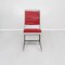 Mid-Century French Red Leather and Steel Chairs by Jean Prouvé for Tecta, 1980s, Set of 3, Image 2
